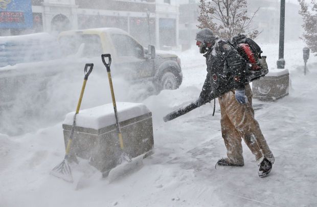 Residential snow shoveling service